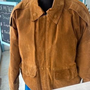 90’s Vintage Leather Jacket Middle E Brook
